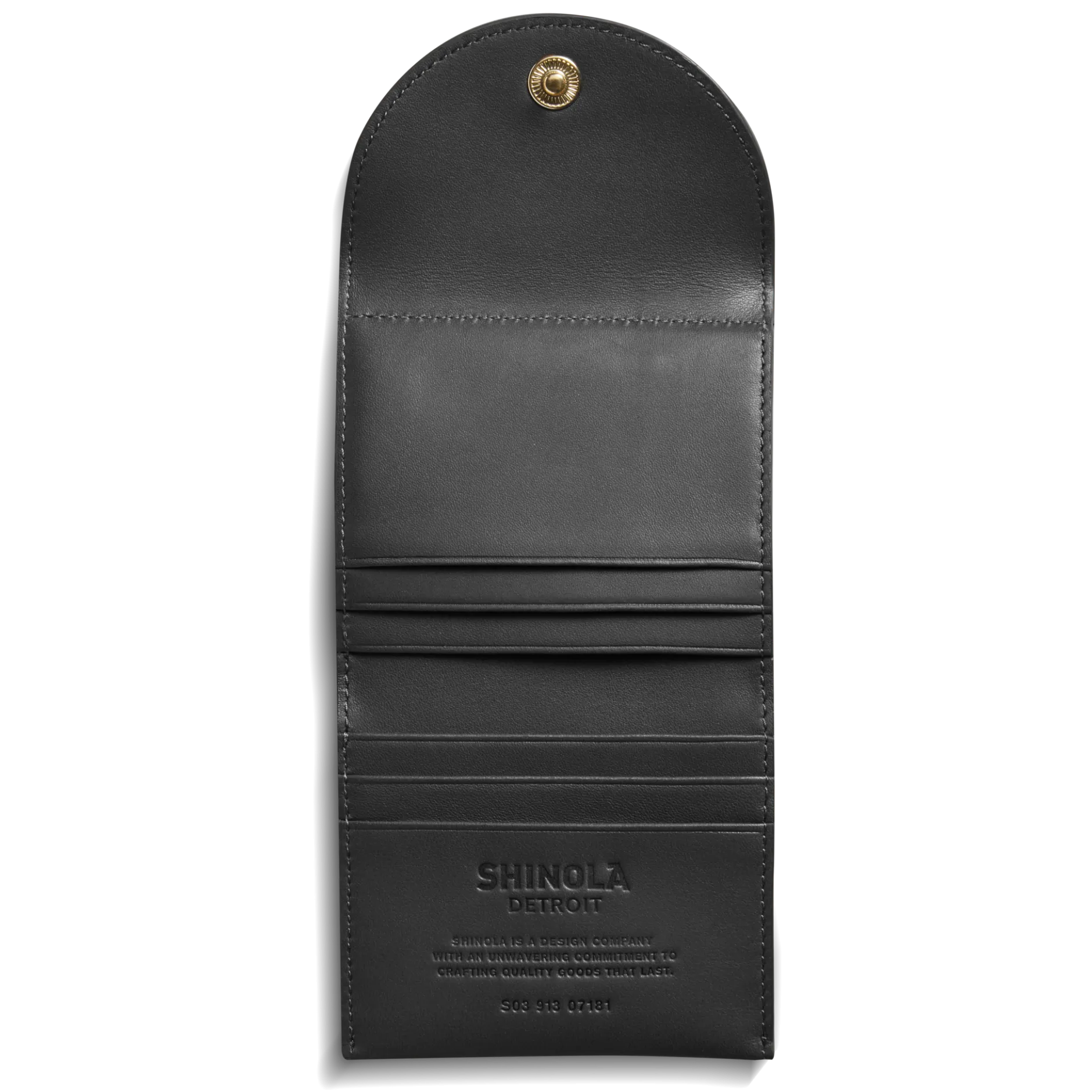 Outlet Shinola Birdy Small Snap Wallet Black