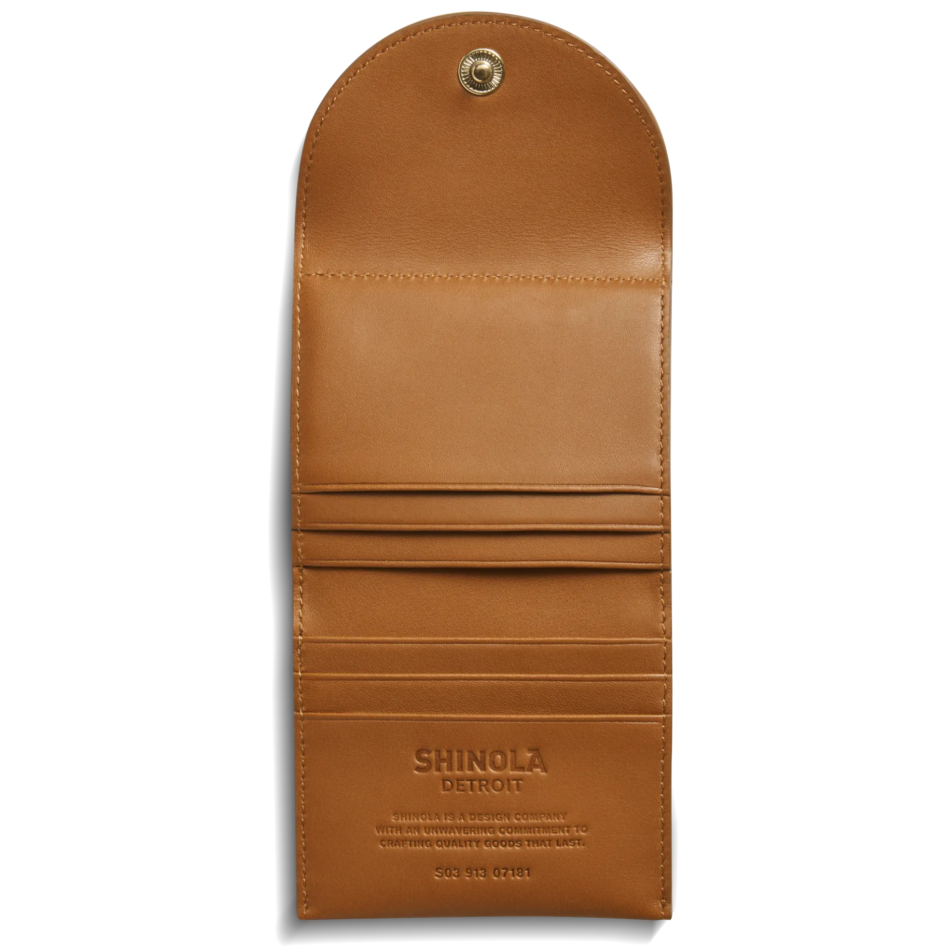 Sale Shinola Birdy Small Snap Wallet Tan