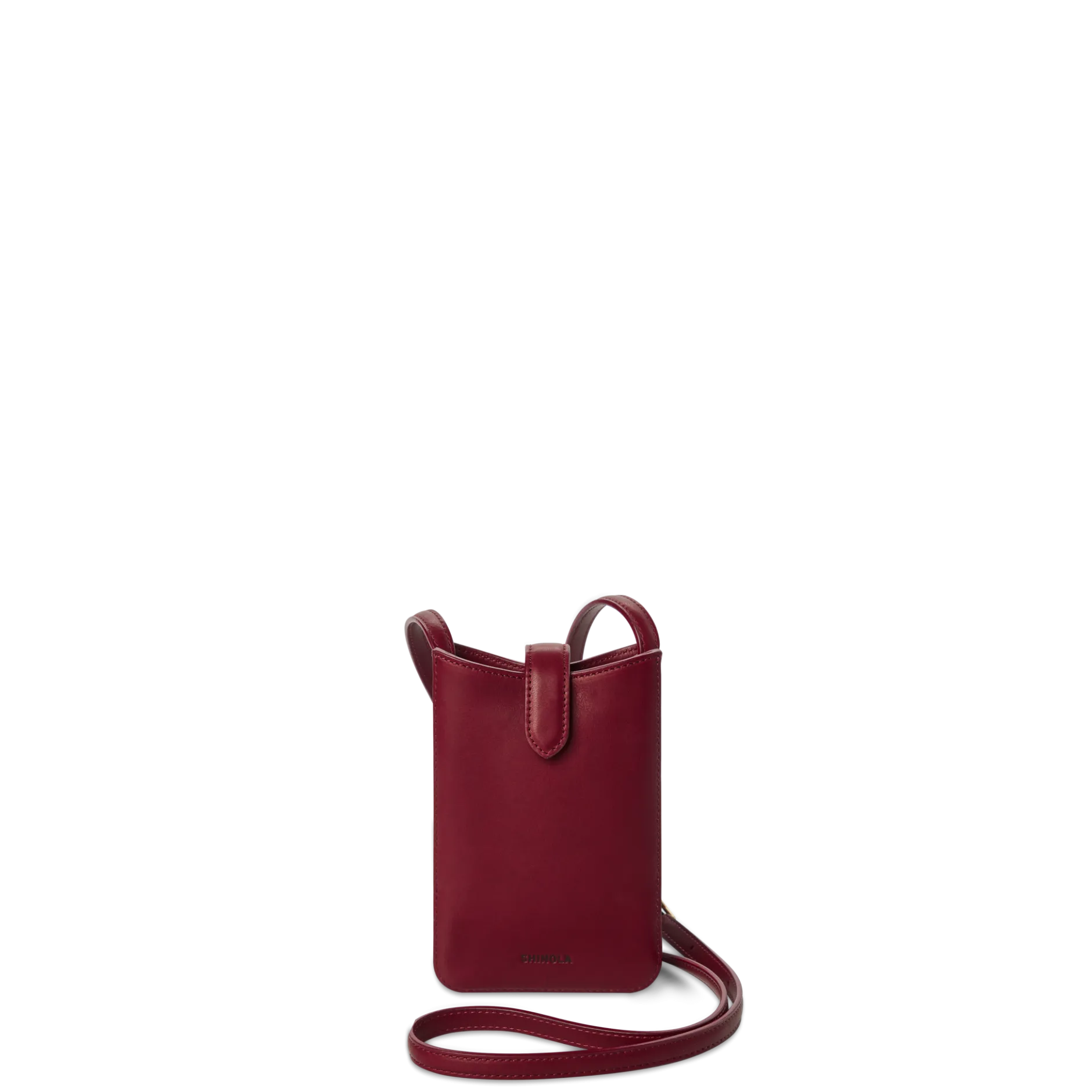 Clearance Shinola Bixby Phone Crossbody Ruby