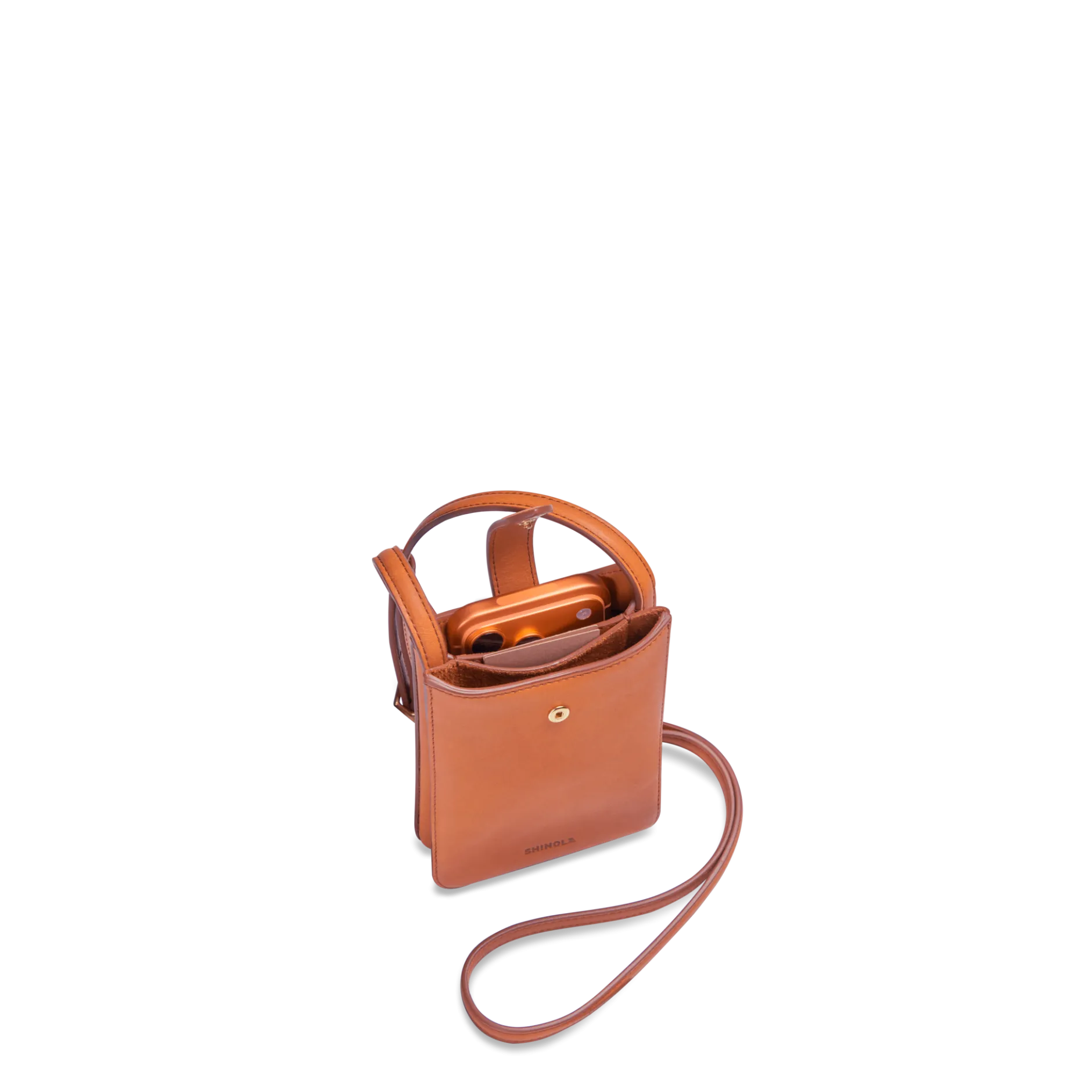 Discount Shinola Bixby Phone Crossbody Rust