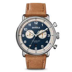 Best Shinola Canfield C56 Chronograph Watch Continental Blue