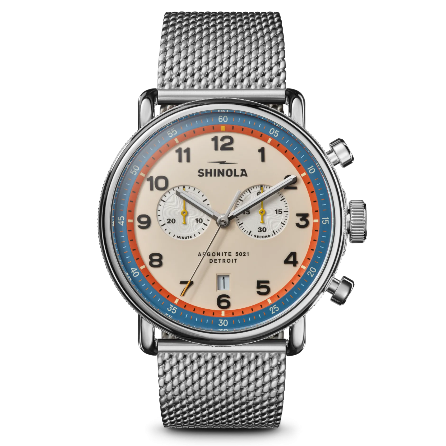 Hot Shinola Canfield C56 Chronograph Watch Cream