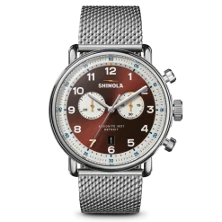 Discount Shinola Canfield C56 Chronograph Watch Whiskey