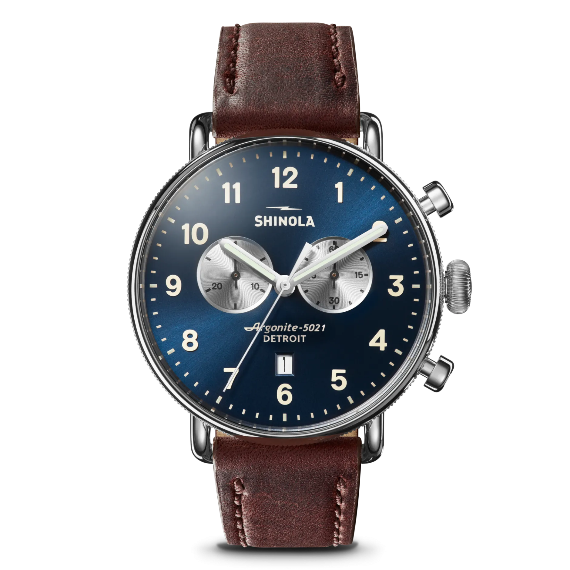 Clearance Shinola Canfield Chronograph Watch Midnight Blue