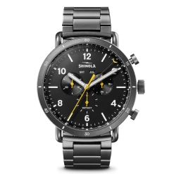 Discount Shinola Canfield Sport Chronograph Watch Black