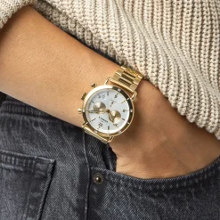 Shinola Canfield Sport Chronograph Watch Gold