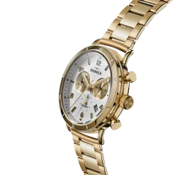 Shinola Canfield Sport Chronograph Watch Gold