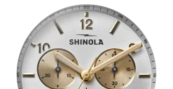 Shinola Canfield Sport Chronograph Watch Gold