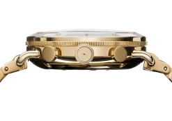 Shinola Canfield Sport Chronograph Watch Gold