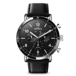 New Shinola Canfield Sport Chronograph Watch Matte Black
