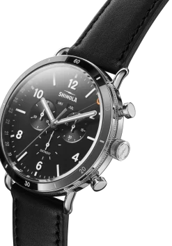 New Shinola Canfield Sport Chronograph Watch Matte Black