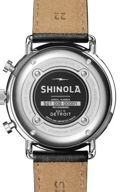 New Shinola Canfield Sport Chronograph Watch Matte Black