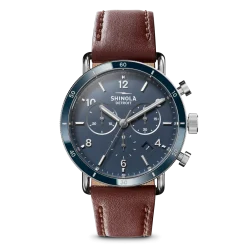 Clearance Shinola Canfield Sport Chronograph Watch Midnight Blue