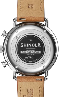 Shinola Canfield Sport Chronograph Watch White