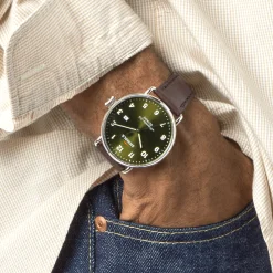 Shinola Canfield Watch Dark Olive