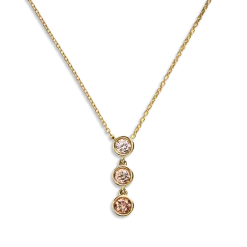 Sale Shinola 0.33 Carat Desert Diamond Drop Pendant Necklace OS