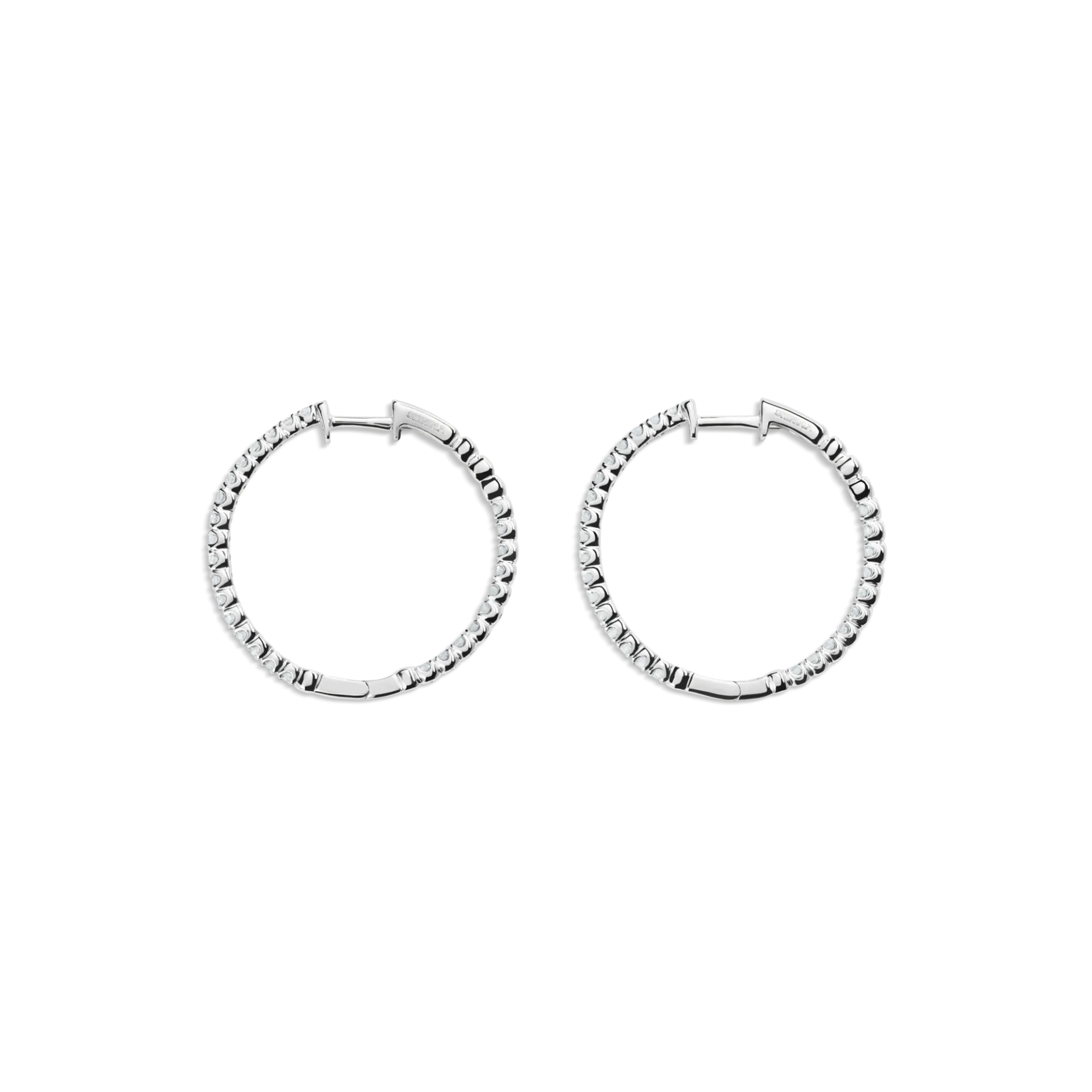 Sale Shinola 1 Carat Diamond Hoop Earrings