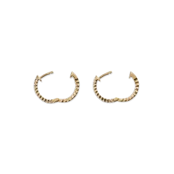 Online Shinola 1/2 Carat Diamond Hoop Earrings Yellow Gold