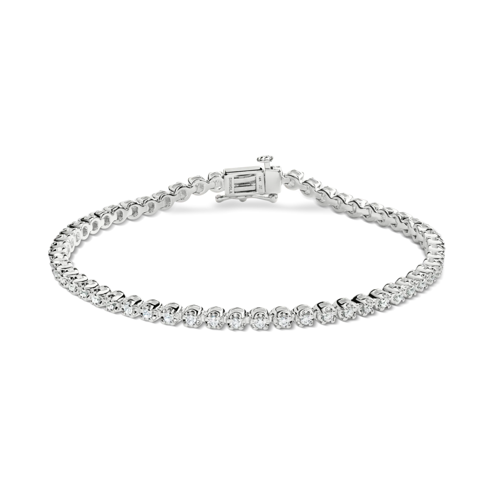 Clearance Shinola 1 Carat 7" Diamond Tennis Bracelet White Gold