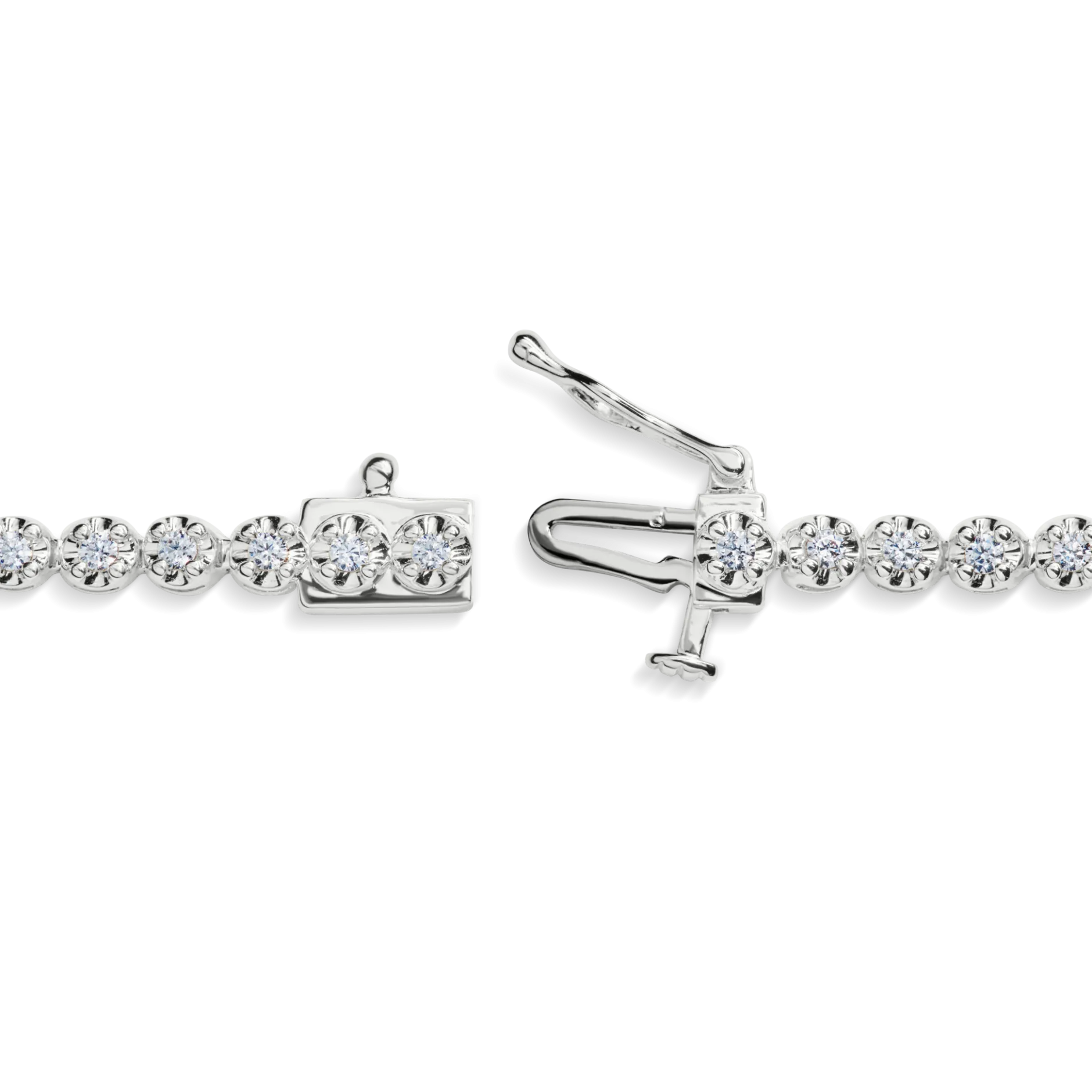 Clearance Shinola 1 Carat 7" Diamond Tennis Bracelet White Gold