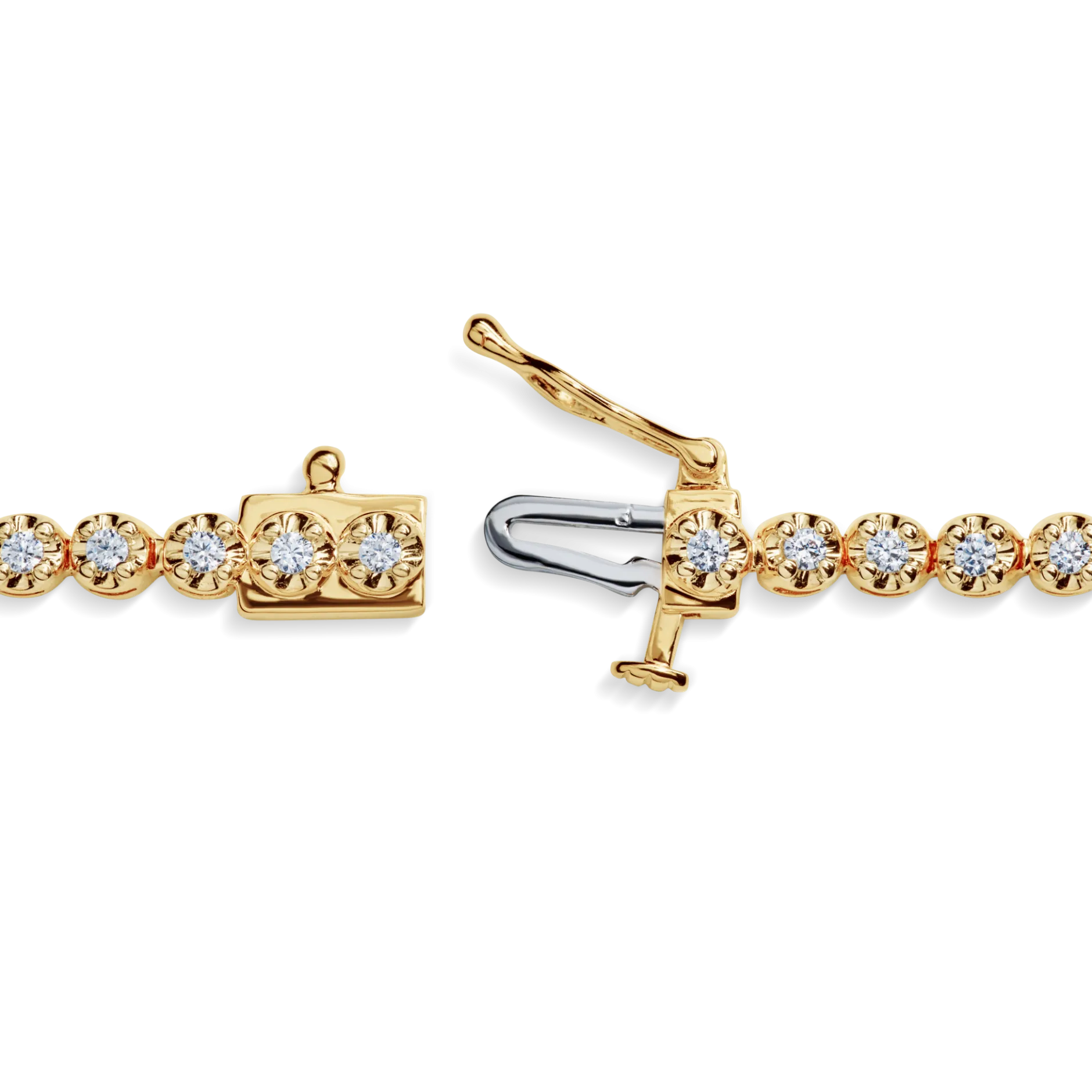 Discount Shinola 1 Carat 7" Diamond Tennis Bracelet Yellow Gold