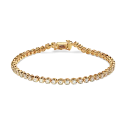 Sale Shinola 2 Carat 7" Diamond Tennis Bracelet Yellow Gold
