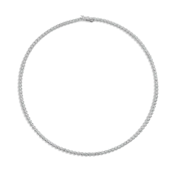Shinola 5 Carat Diamond Tennis Necklace White Gold