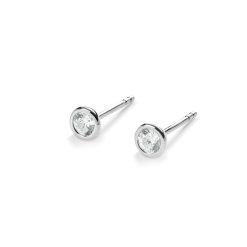 Sale Shinola 1/4 Carat Round Diamond Bezel Studs White Gold