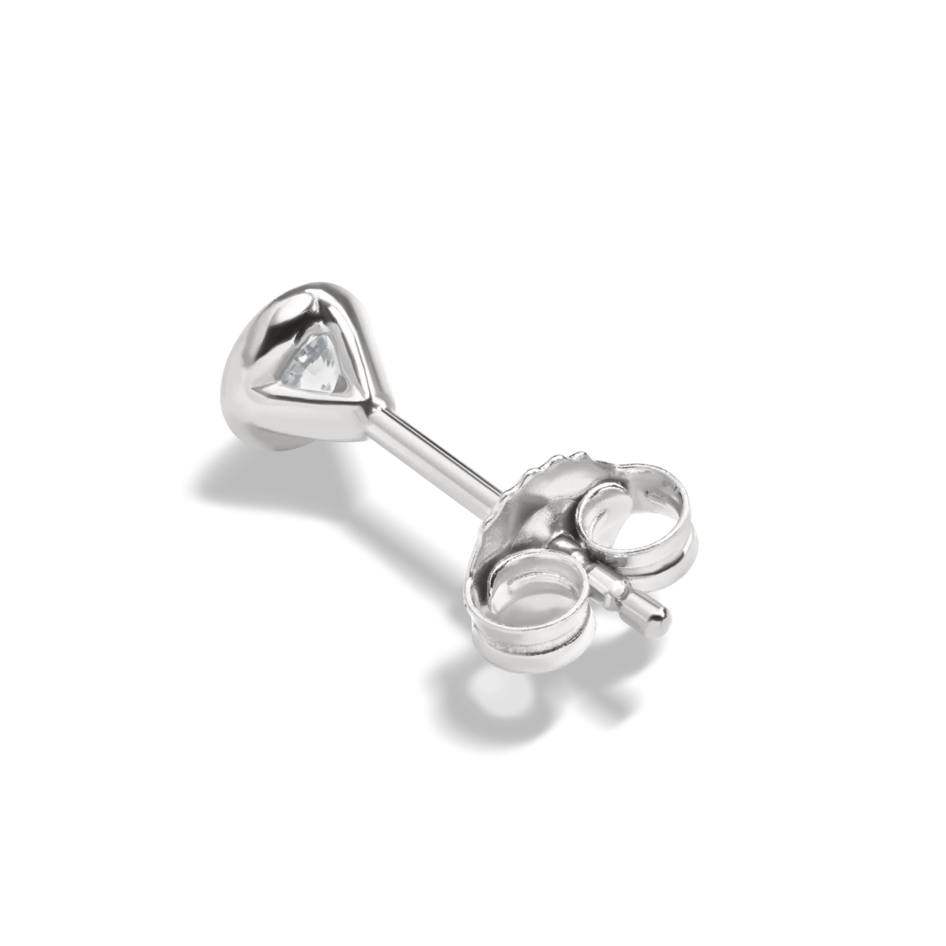 Sale Shinola 1/4 Carat Round Diamond Bezel Studs White Gold