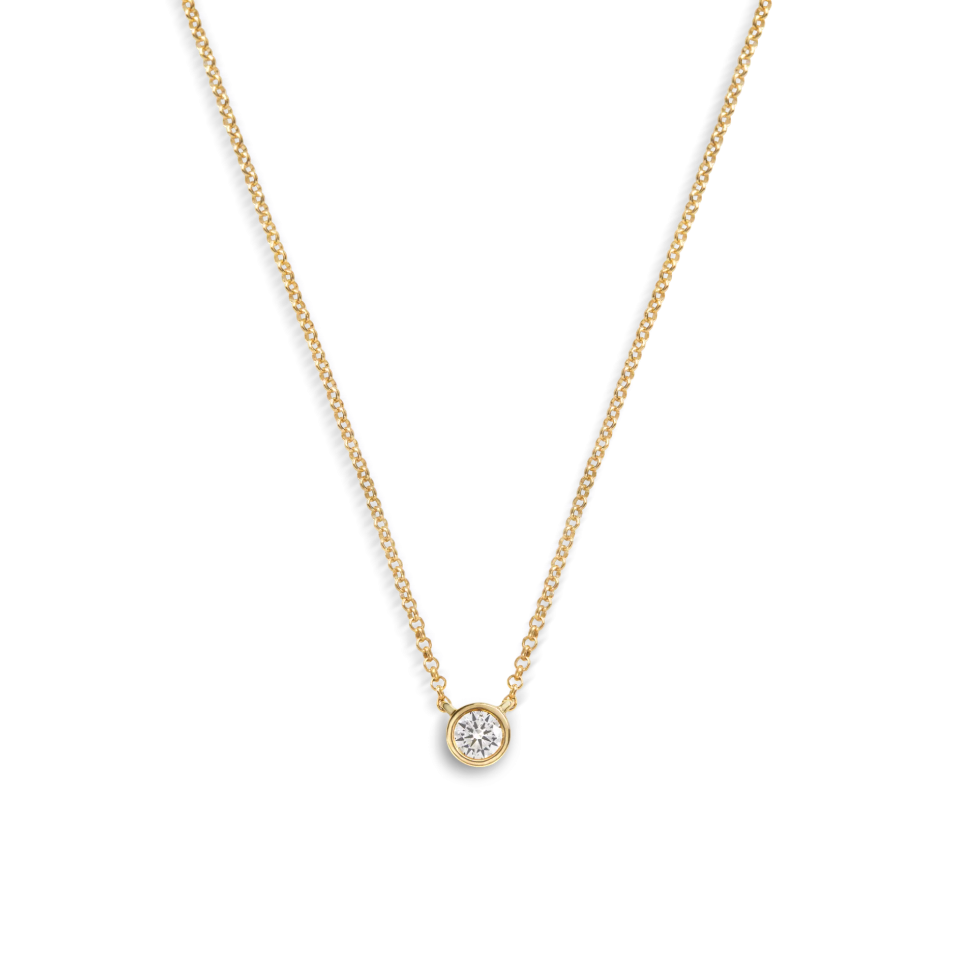 Discount Shinola Round Diamond Necklace 1/4 Carat