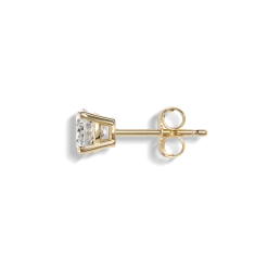 Sale Shinola 1 Carat Round Diamond Studs Yellow Gold