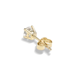 Clearance Shinola 1/2 Carat Round Diamond Studs Yellow Gold