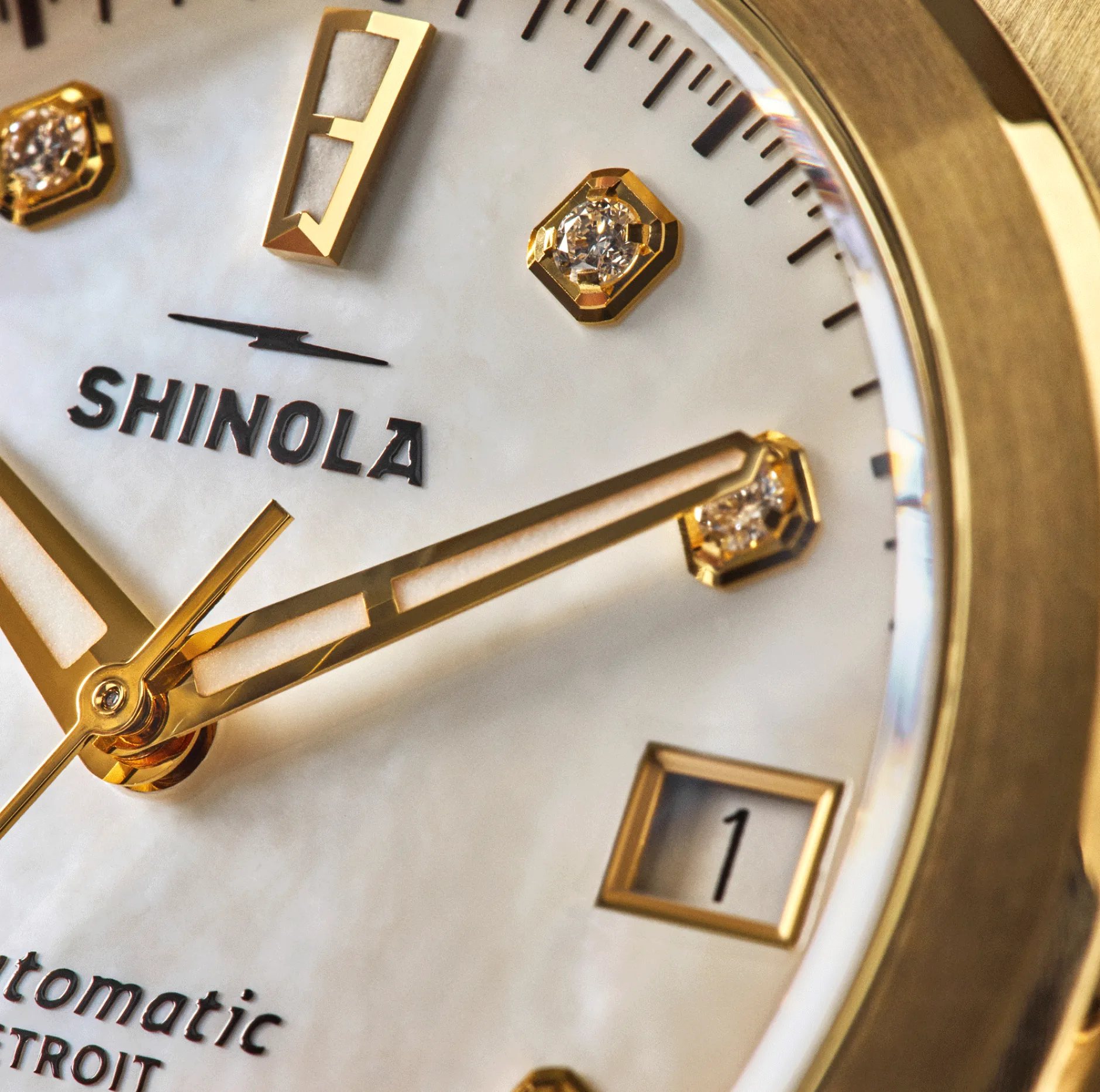 Outlet Shinola Circadian Monster Automatic Watch Diamond/Mother of Pearl