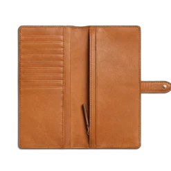 New Shinola Continental Snap Wallet Tan