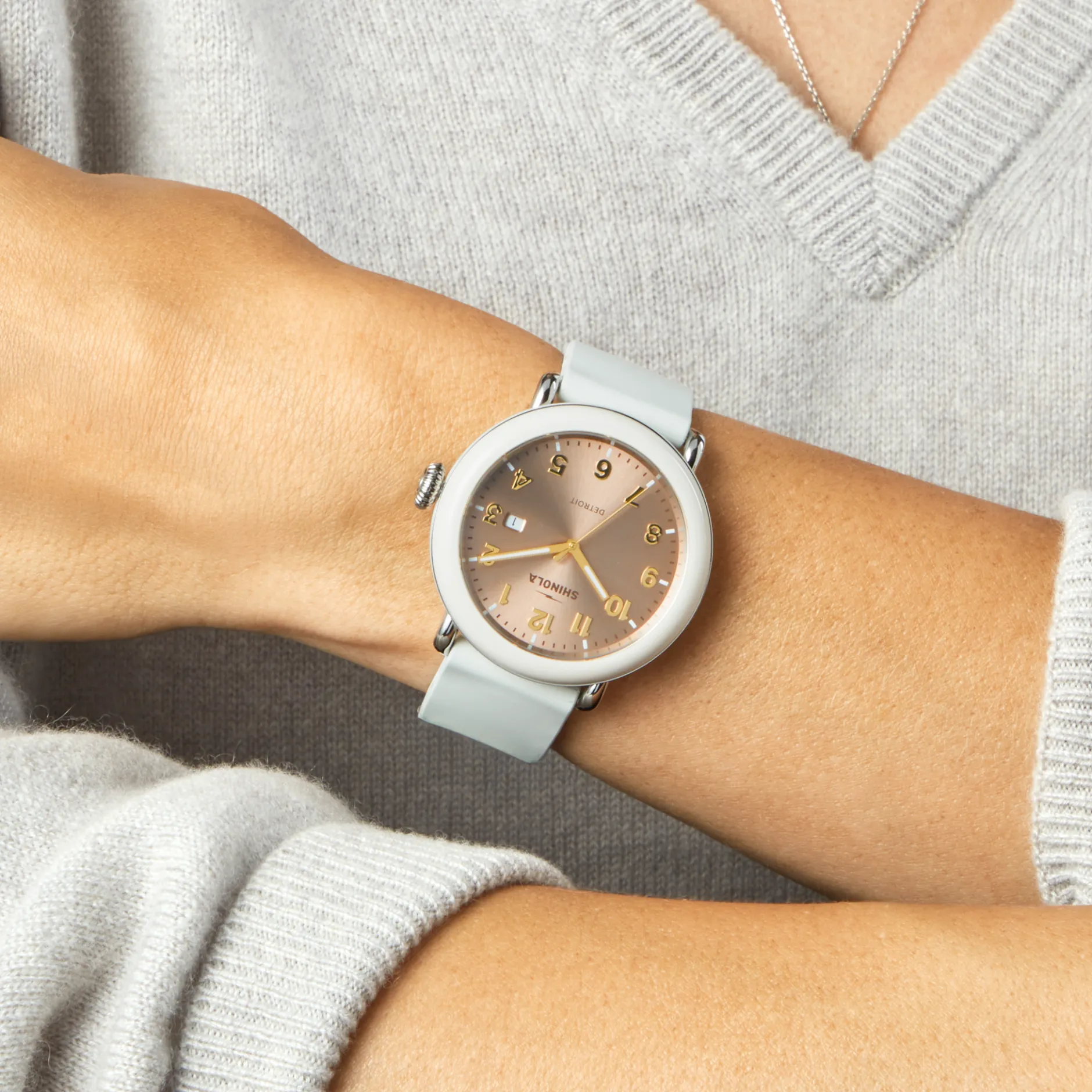 New Shinola Detrola Watch Nude