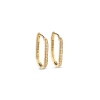 Best Shinola Diamond Oval Charm Hoop