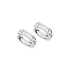 Outlet Shinola Diamond Pave Rivet Double Row Hoop Earrings