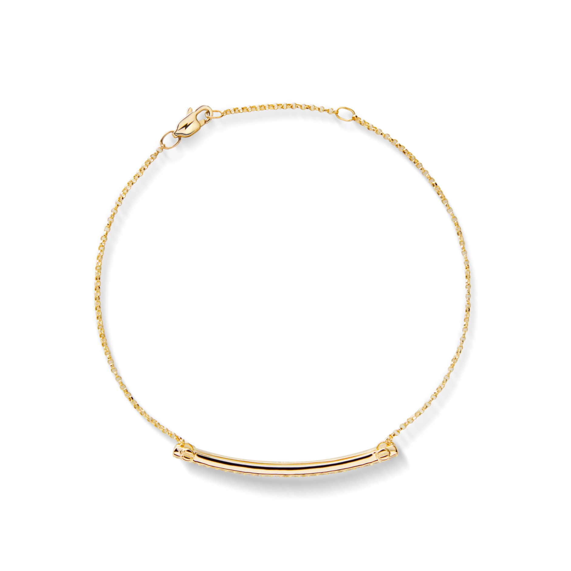 Outlet Shinola Diamond Pave Rivet Double Row Necklace Yellow Gold