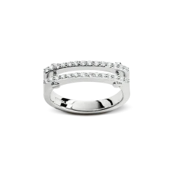 Sale Shinola Diamond Pave Rivet Double Row Ring