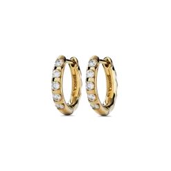 Online Shinola Diamond Petite Round Huggie Earrings