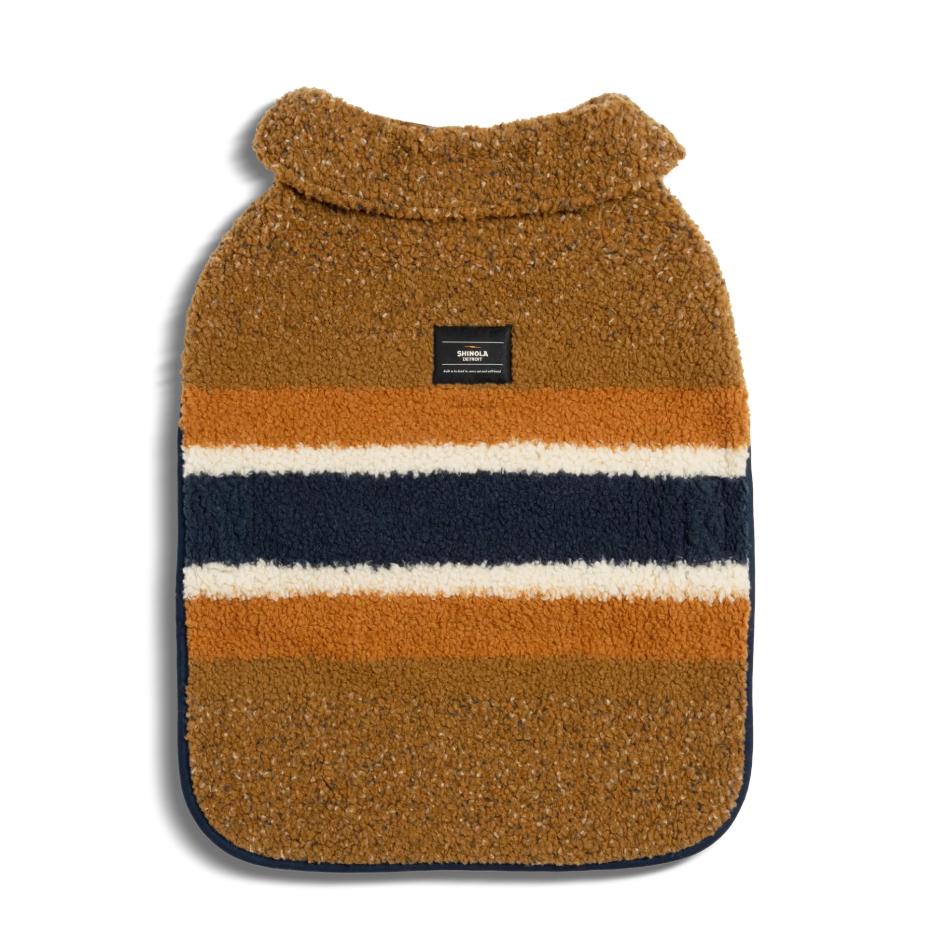 New Shinola Dog Coat Tan Stripe