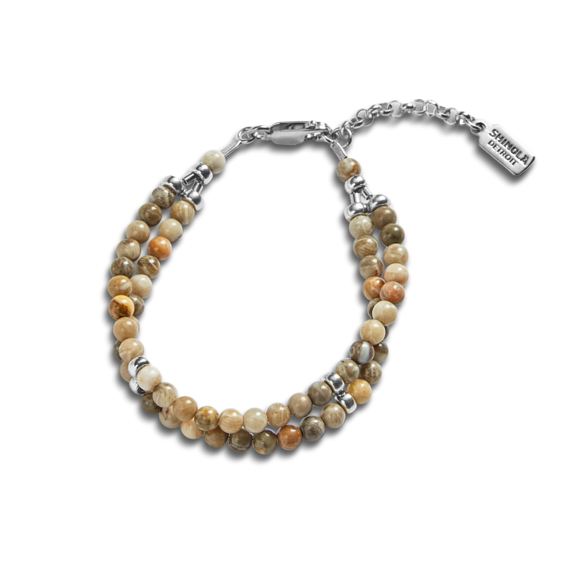 Outlet Shinola Double Row Petoskey Beaded Bracelet