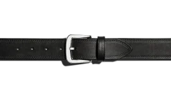 Hot Shinola 1 1/2" Double Stitch Belt Black