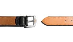 Hot Shinola 1 1/2" Double Stitch Belt Black