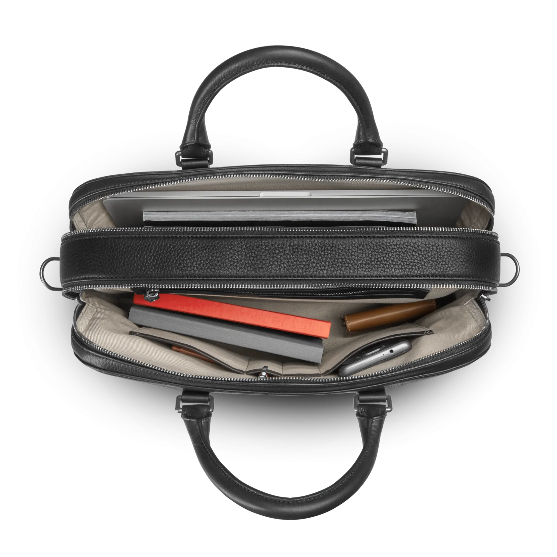 Clearance Shinola Double Zip Briefcase Black