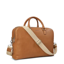 Clearance Shinola Double Zip Briefcase Tan