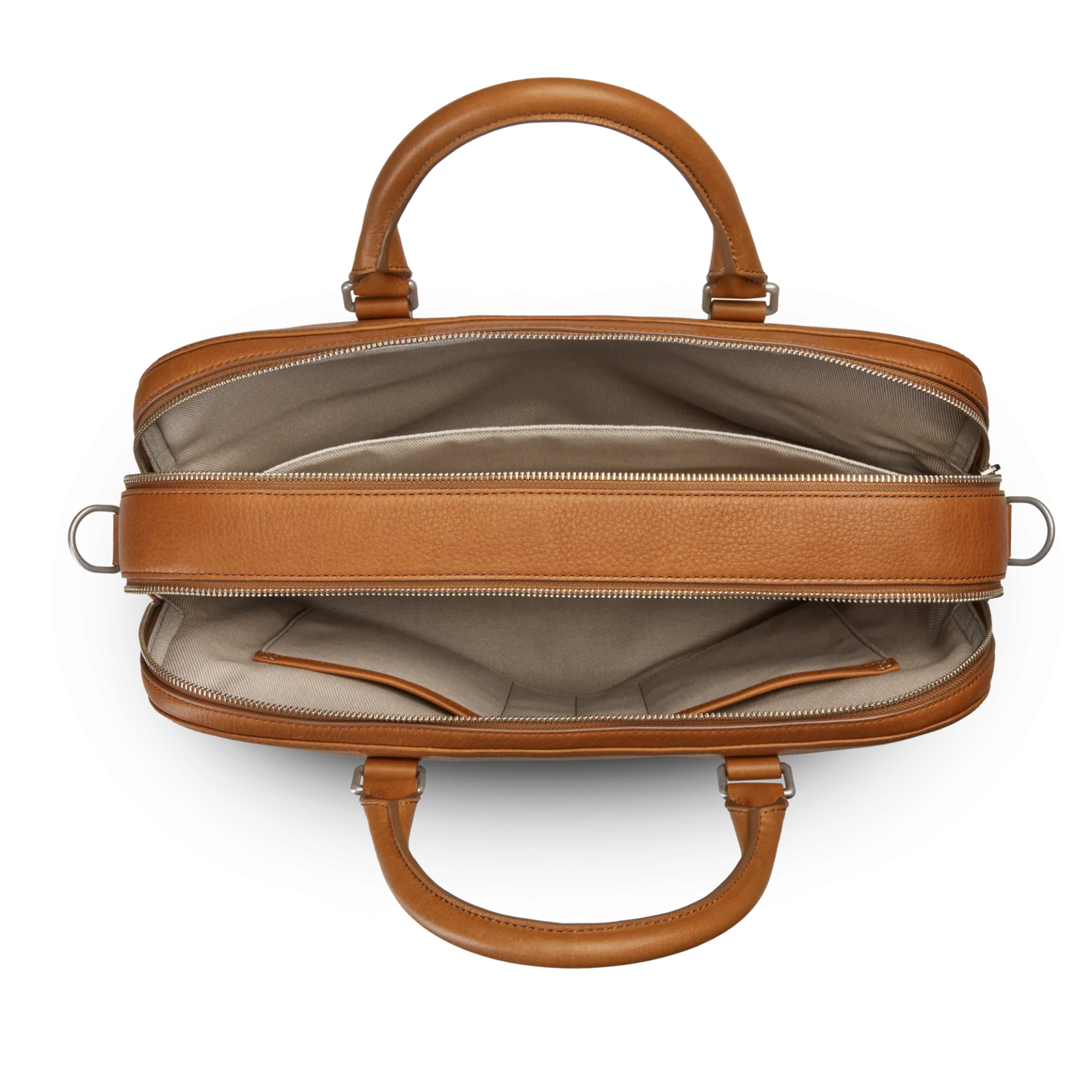 Clearance Shinola Double Zip Briefcase Tan