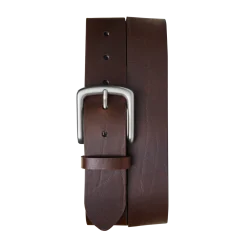 Discount Shinola 1 1/2" Essential Belt Natural Leather Dark Brown