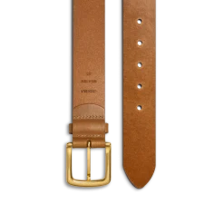 Outlet Shinola 1 1/2" Essential Belt Natural Leather Tan
