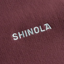 Online Shinola Fleece Logo Sweatshirt Merlot